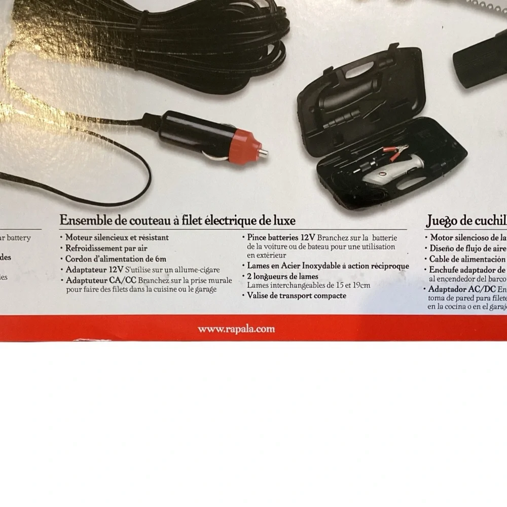 Rapala Deluxe Electric Fillet Knife Set New in Box